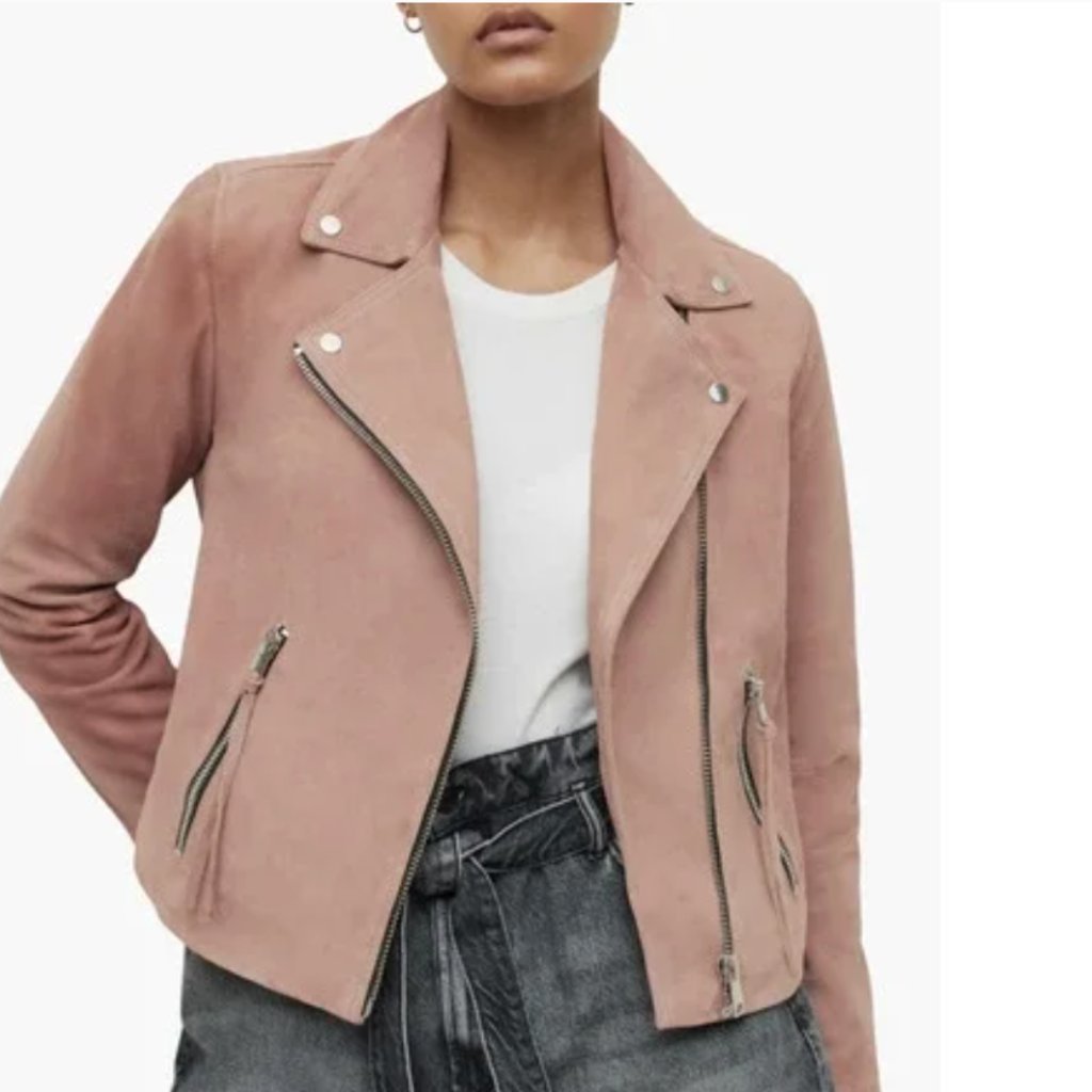 Nwot All Saints Dalby Biker Jacket - Sz 4